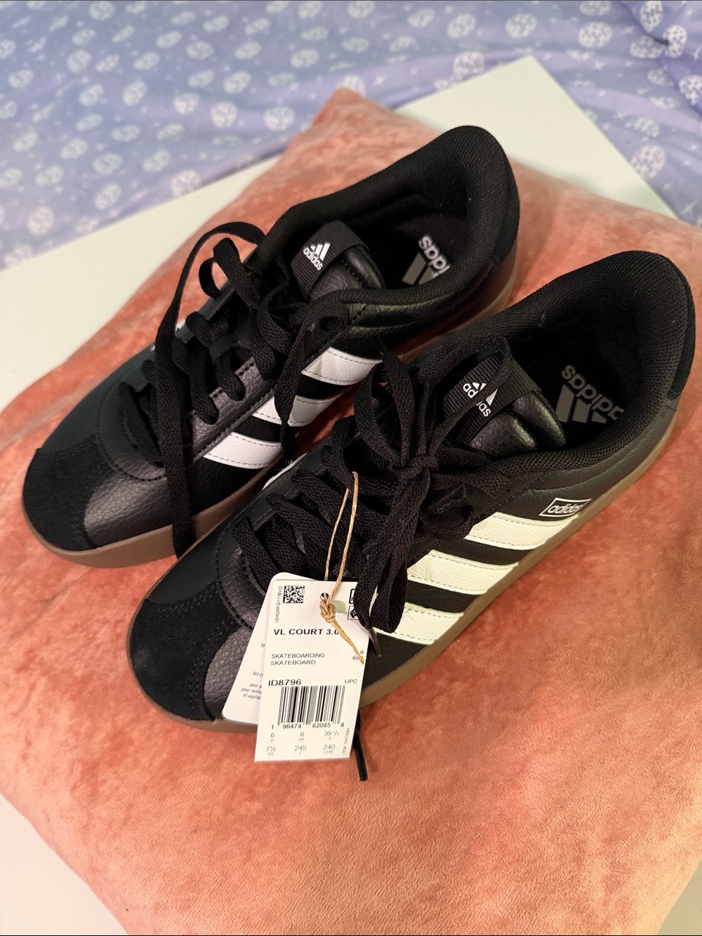 adidas Black White VL Court 3.0